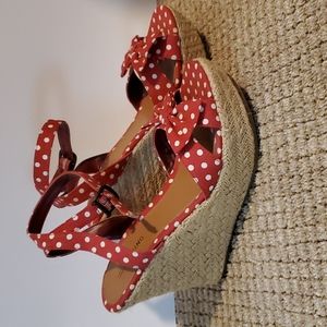 Call It Spring Polka Dot Wedges
